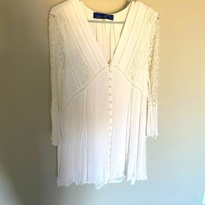 Women’s White Boho Dress